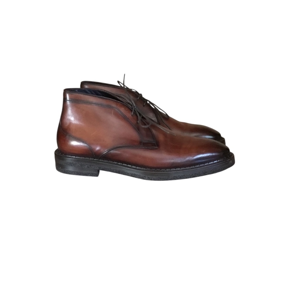 Di Bianco Calgara Castagna Brown Leather Chukka Boots